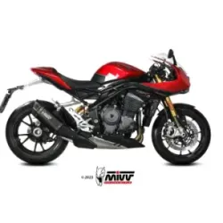 Escape Triumph Speed Triple 1200 RR - RS 2021-2024 MIVV SR-1 Black Titanio T.025.LR1TB - vista 1