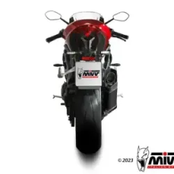 Escape Triumph Speed Triple 1200 RR - RS 2021-2024 MIVV SR-1 Black Titanio T.025.LR1TB - vista 3