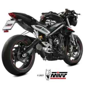 Escape Triumph Street Triple 660 S 2017-2022 MIVV X-M5 Black T.019.SC5B - vista 1 2