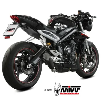 Escape Triumph Street Triple 660 S 2017-2022 MIVV X-M5 Black T.019.SC5B - vista 2