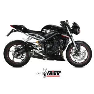 Escape Triumph Street Triple 765 R - RS 2017-2022 MIVV Delta Race Black T.019.LDRB - vista 1