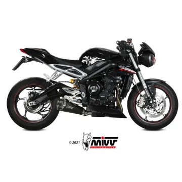 Escape Triumph Street Triple 765 R - RS 2017-2022 MIVV Delta Race Black T.019.LDRB - vista 1