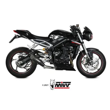 Escape Triumph Street Triple 765 R - RS 2017-2022 MIVV X-M5 Black T.019.SC5B - vista 1