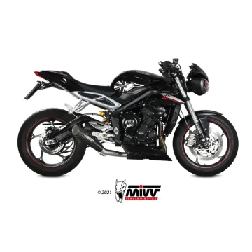 Escape Triumph Street Triple 765 R - RS 2017-2022 MIVV X-M5 Black T.019.SC5B - vista 2