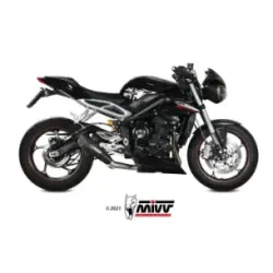 Escape Triumph Street Triple 765 R - RS 2017-2022 MIVV X-M5 Black T.019.SC5B - vista 2