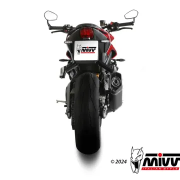 Escape completo Triumph Street Triple 765 R - RS 2023-2024 MIVV SR-1 Black Titanio T.026.LR1TB - vista 3