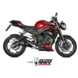 Escape completo Triumph Street Triple 765 R - RS 2023-2024 MIVV X-M5 Black T.027.SC5B - vista 1