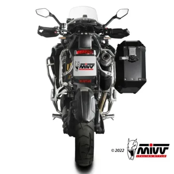 Escape Triumph Tiger 1200 GT - Rally 2021-2025 MIVV Dakar Black T.023.LDKB - vista 3