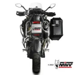 Escape Triumph Tiger 1200 GT - Rally 2021-2025 MIVV Dakar Black T.023.LDKB - vista 3