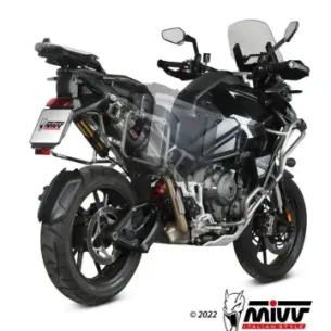 Escape Triumph Tiger 1200 GT - Rally 2021-2025 MIVV Dakar Inox T.023.LDKX - vista 1 2