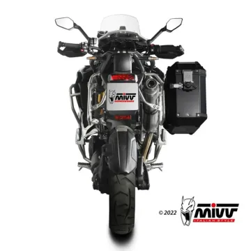 Escape Triumph Tiger 1200 GT - Rally 2021-2025 MIVV Dakar Inox T.023.LDKX - vista 3