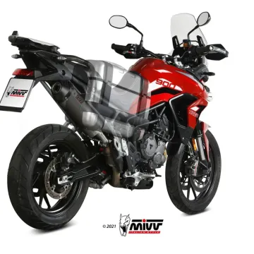 Escape Triumph Tiger 900 2021-2023 MIVV Oval Titanio copa Carbono T.018.LNC - vista 2