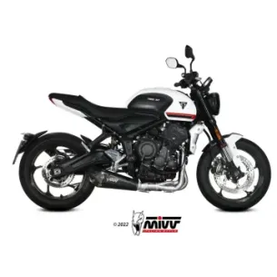 Escape completo Triumph Trident 660 2021-2024 MIVV Delta Race Black T.022.LDRB - vista 1