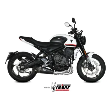 Escape completo Triumph Trident 660 2021-2024 MIVV Delta Race Black T.022.LDRB - vista 1