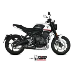 Escape completo Triumph Trident 660 2021-2024 MIVV Delta Race Black T.022.LDRB - vista 1