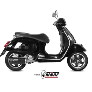 Escape Vespa GTS 300 2008-2020 MIVV Mover Black MV.PG.0002.LV - vista 1 2