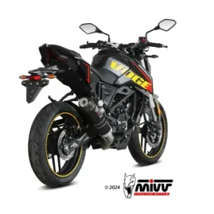 Escape completo Voge Brivido 125R 2023-2024 MIVV GP Black copa Carbono VO.002.LXBC - vista 1 2
