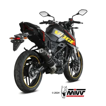 Escape completo Voge Brivido 125R 2023-2024 MIVV GP Black copa Carbono VO.002.LXBC - vista 2