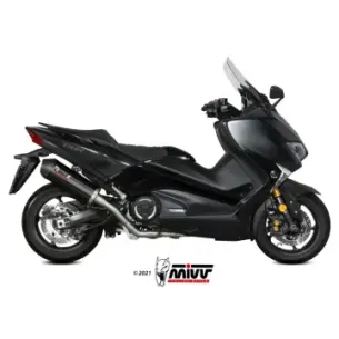 Escape completo Yamaha T-Max 530 2017-2019 MIVV Oval Black copa Carbono Y.061.LVC - vista 1