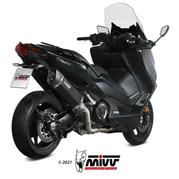 Escape completo Yamaha T-Max 560 2020-2021 MIVV SR-1 Black Titanio Y.061.LR1TB - vista 2