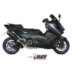 Escape completo Yamaha T-Max 560 2022-2024 MIVV Oval Black copa Carbono Y.073.LVC - vista 1