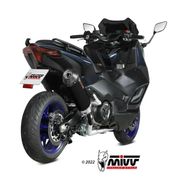 Escape completo Yamaha T-Max 560 2022-2024 MIVV Oval Black copa Carbono Y.073.LVC - vista 2