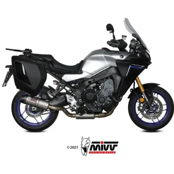 Escape completo Yamaha Tracer 9 - GT 2021-2024 MIVV Oval Titanio copa Carbono Y.069.L4C - vista 1