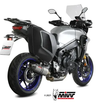 Escape completo Yamaha Tracer 9 - GT 2021-2024 MIVV Oval Titanio copa Carbono Y.069.L4C - vista 2