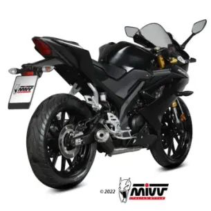 Escape completo Yamaha YZF-R 125 2019-2024 MIVV X-M1 Black Y.067.LC4B - vista 1