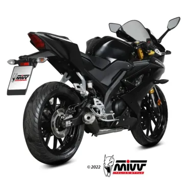 Escape completo Yamaha YZF-R 125 2019-2024 MIVV X-M1 Black Y.067.LC4B - vista 1