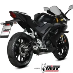 Escape completo Yamaha YZF-R 125 2019-2024 MIVV X-M1 Black Y.067.LC4B - vista 2