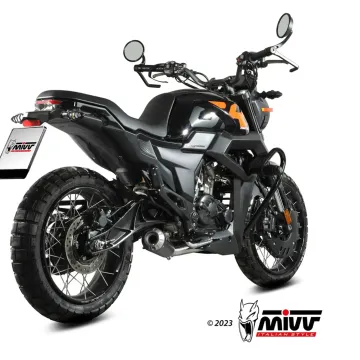 Escape completo Zontes GK 125 2021-2024 MIVV X-M1 Black Z.004.SC4B - vista 2