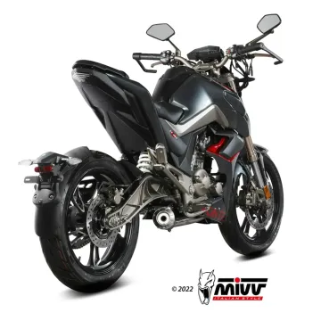 Escape completo Zontes U 125 2021-2024 MIVV X-M1 Black Z.002.SC4B - vista 2