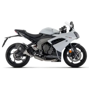 Escape completo Arrow Triumph Daytona 660 2024-2025 Veloce Dark Aluminio - vista 1