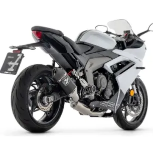 Escape completo Arrow Triumph Daytona 660 2024-2025 Veloce Dark Aluminio - vista 1 2