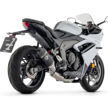 Escape completo Arrow Triumph Daytona 660 2024-2025 Veloce Dark Aluminio - vista 2