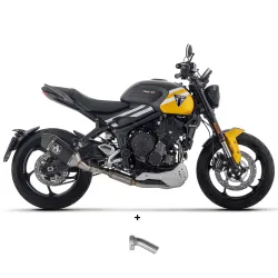 Escape completo Arrow Triumph Trident 660 2025 Veloce copa Carbono racing con catalizador 71008VAN+11018DB