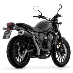 Escape Arrow Honda CL 500 2023 Rebel copa Aluminio Brillante 74513RBA vista perfil