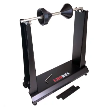 Equilibradora manual de ruedas de moto para ejes monobrazo o gran diametro