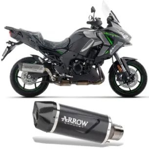 Escape Arrow Kawasaki Versys 1100 2025 Indy Race EVO Dark Aluminio 71993AKN - vista 1