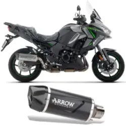 Escape Arrow Kawasaki Versys 1100 2025 Indy Race EVO Dark Aluminio 71993AKN - vista 1