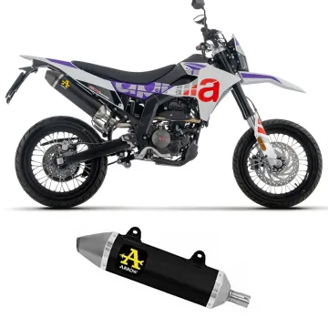 Escape Arrow Aprilia RX - SX 125 2025 Thunder Dark copa Inox 52013AON - vista 1