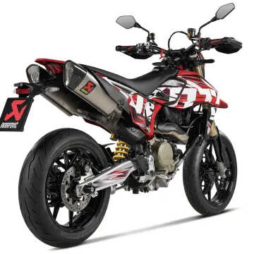 Escapes Akrapovic Ducati Hypermotard 698 2024-2025 Titanio copa Carbono S-D6SO2-HAPLT - vista 2
