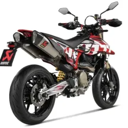 Escapes Akrapovic Ducati Hypermotard 698 2024-2025 Titanio copa Carbono S-D6SO2-HAPLT - vista 2