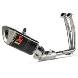 Escape completo Akrapovic Suzuki GSX-8S GSX-8R 2022-2024 Racing Line Carbono copa Titanio S-S8R1-EEC - vista 3