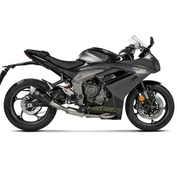 Escape completo Akrapovic Triumph Daytona 660 2024-2025 Racing Line Titanio copa Titanio S-T6R2-CQTBL - vista 1