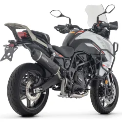 Escape Arrow Benelli TRK 702 - X 2025 Indy Race EVO Dark Aluminio copa Carbono 71960AKN - vista 2