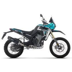 Escape Arrow Kove 800X PRO - RALLY 2025 Indy Race EVO Dark Aluminio copa Carbono 72667AKN - vista 1