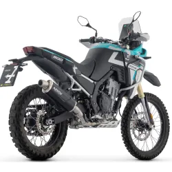 Escape Arrow Kove 800X PRO - RALLY 2025 Indy Race EVO Dark Aluminio copa Inox 72667AON - vista 2