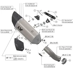 Escape Leovince Kawasaki Z900 2017-2024 LV-14 R 15603 - despiece